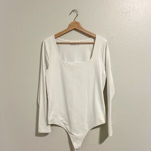 Abercrombie Square Neck Long Sleeve Bodysuit